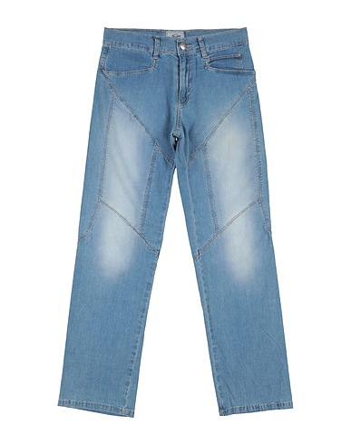 9.2 BY CARLO CHIONNA Denim trousers Blue 98% Cotton, 2% Elastane