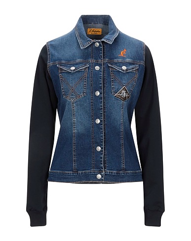 AUSTRALIAN for ROŸ ROGER'S Giubbotto jeans Blu 98% Cotone, 2% Elastan
