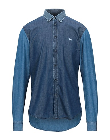 HARMONT & BLAINE Denim shirt Blue 100% Cotton