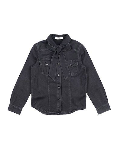 MSGM Denim shirt Black 100% Cotton