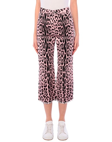 ROBERTO CAVALLI Denim trousers Pink 97% Cotton, 3% Elastane