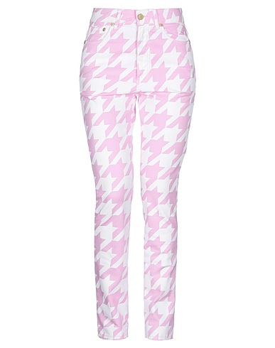 CHIARA FERRAGNI Pantaloni jeans Rosa 100% Cotone