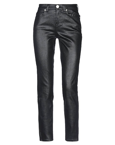 TWENTY EASY by KAOS Denim pants Black 98% Cotton, 2% Elastane