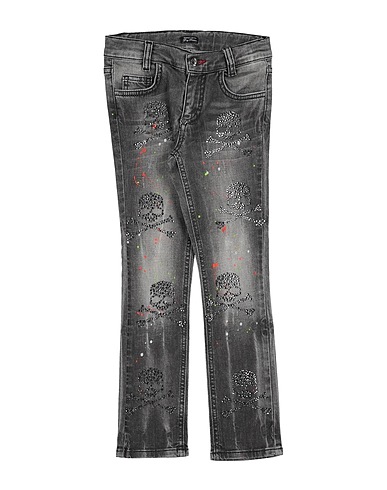 PHILIPP PLEIN Pantaloni jeans Grigio 98% Cotone, 2% Elastan