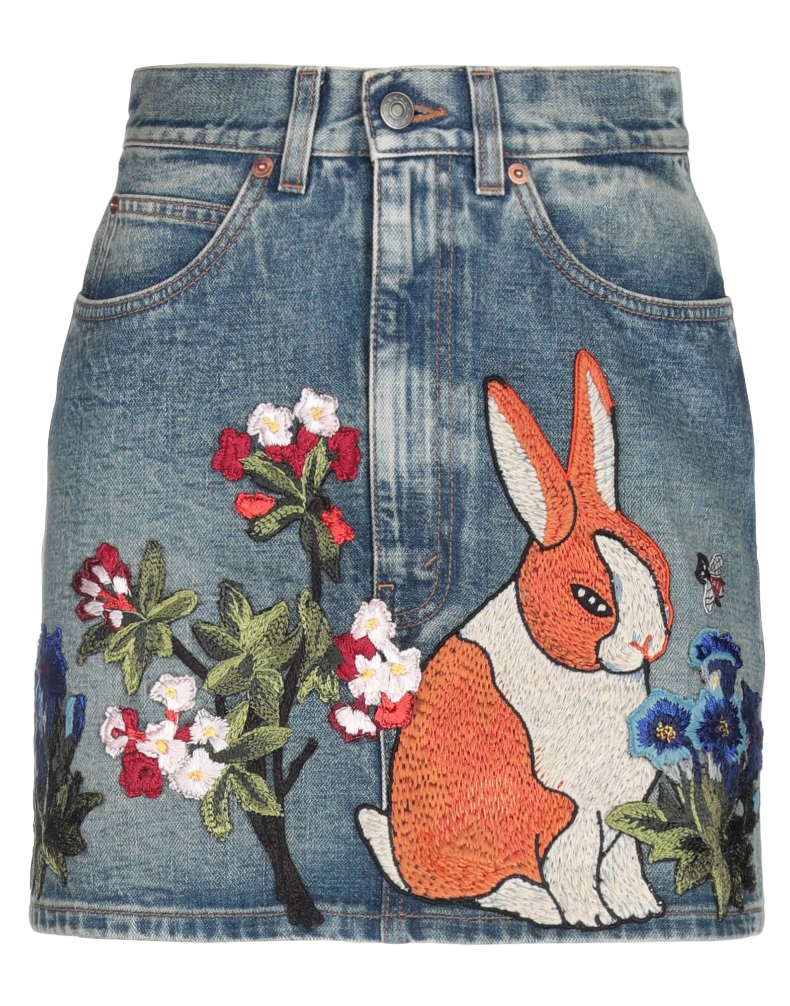 gucci jean skirt