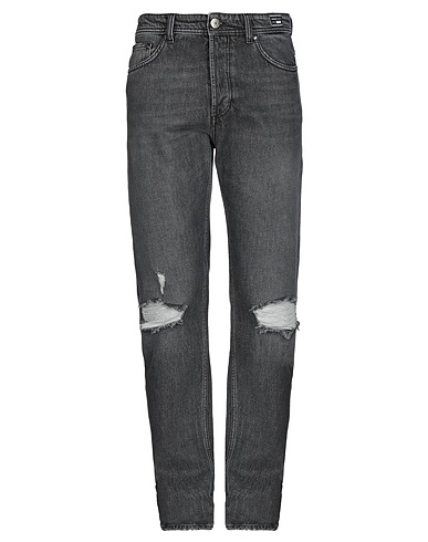 VERSACE JEANS Denim trousers Grey 100% Cotton