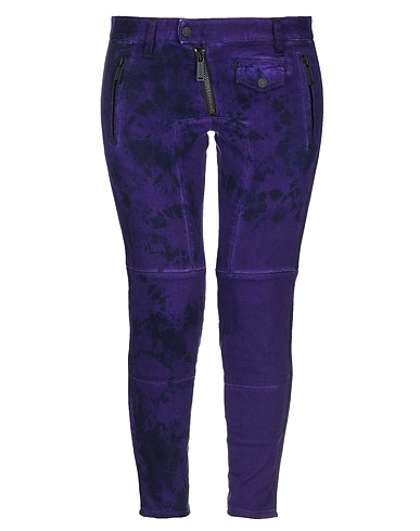 DSQUARED2 Denim trousers Purple 98% Cotton, 2% Elastane