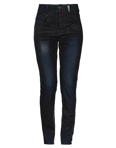 HIGH Denim trousers Blue 98% Cotton, 2% Natural rubber
