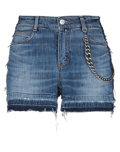 ERMANNO SCERVINO Denim shorts Blue 98% Cotton, 2% Elastane