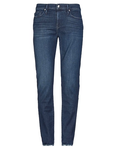 FRAME Denim trousers Blue 93% Cotton, 6% Polyester, 1% Elastane