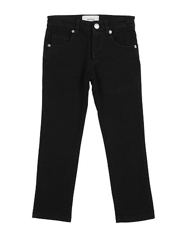 VICOLO Denim trousers Black 97% Cotton, 3% Elastane