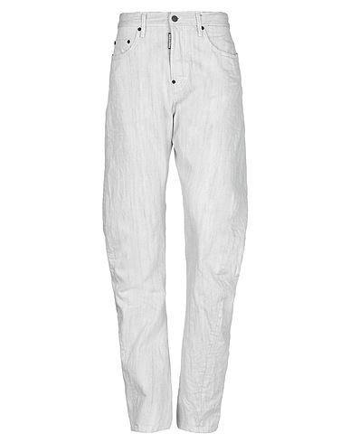 DSQUARED2 Denim trousers Light grey 100% Cotton