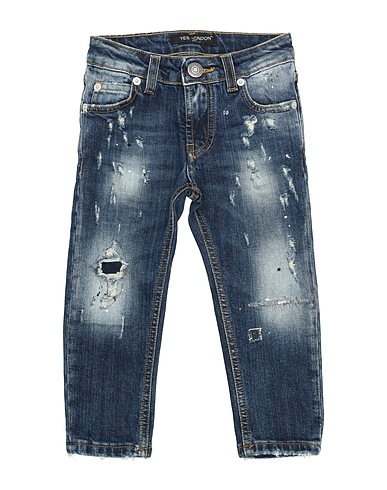YES LONDON Denim pants Blue 98% Cotton, 2% Elastane
