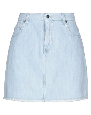 P_JEAN Denim skirt Blue 100% Cotton