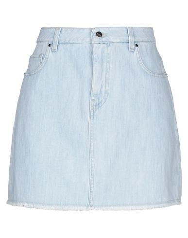 P_jean Denim Skirts In Blue