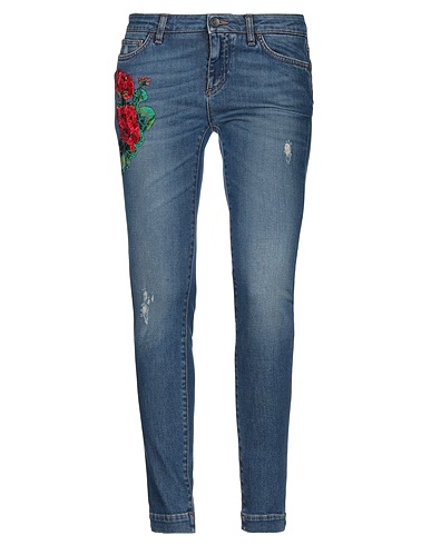 DOLCE&GABBANA Denim trousers Blue 98% Cotton, 2% Elastane, Viscose, Polyester, Polyamide