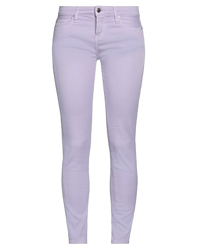 IRO Denim trousers Lilac 98% Cotton, 2% Elastane
