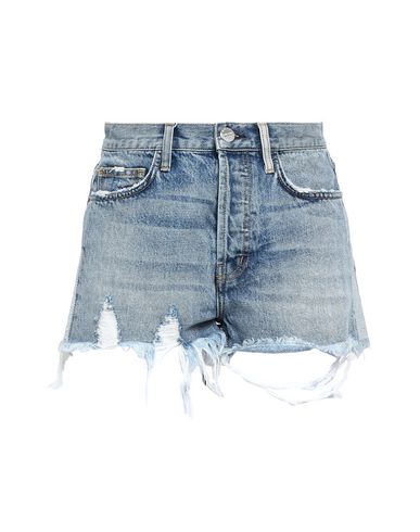 Click to view more detailed imagery on our partner's website Current Elliott The Wildes Aficionado Distressed Denim Shorts In Blue