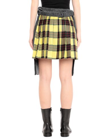 Ben Taverniti Unravel Project Unravel Project Pleated Asymmetric Denim Skirt In Black