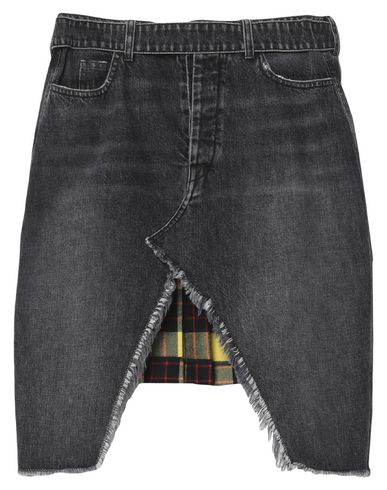 Ben Taverniti Unravel Project Unravel Project Pleated Asymmetric Denim Skirt In Black