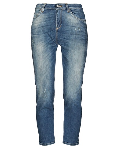 KAOS JEANS Denim trousers Blue 98% Cotton, 2% Elastane