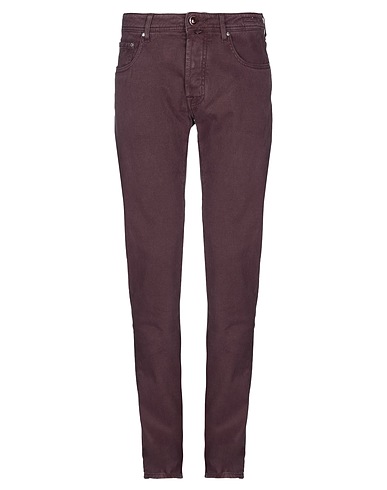 JACOB COHЁN Casual trouser Plum 98% Cotton, 2% Elastane