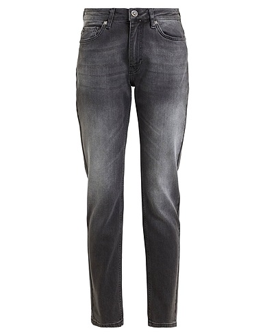JOHN RICHMOND Denim trousers Grey 98% Cotton, 2% Elastane