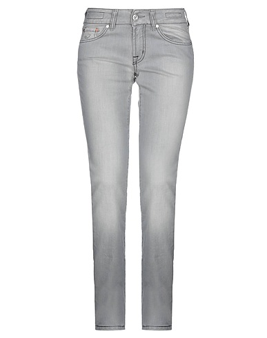 JACOB COHЁN Denim trousers Grey 97% Cotton, 3% Elastane