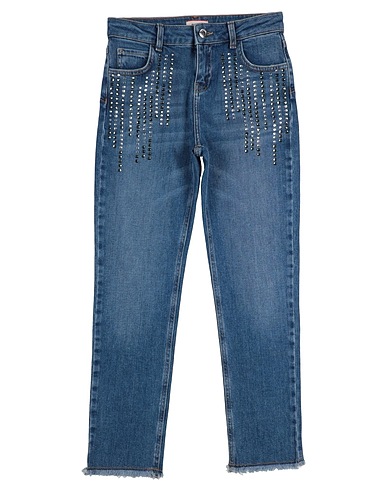 PINKO UP Denim pants Blue 99% Cotton, 1% Elastane