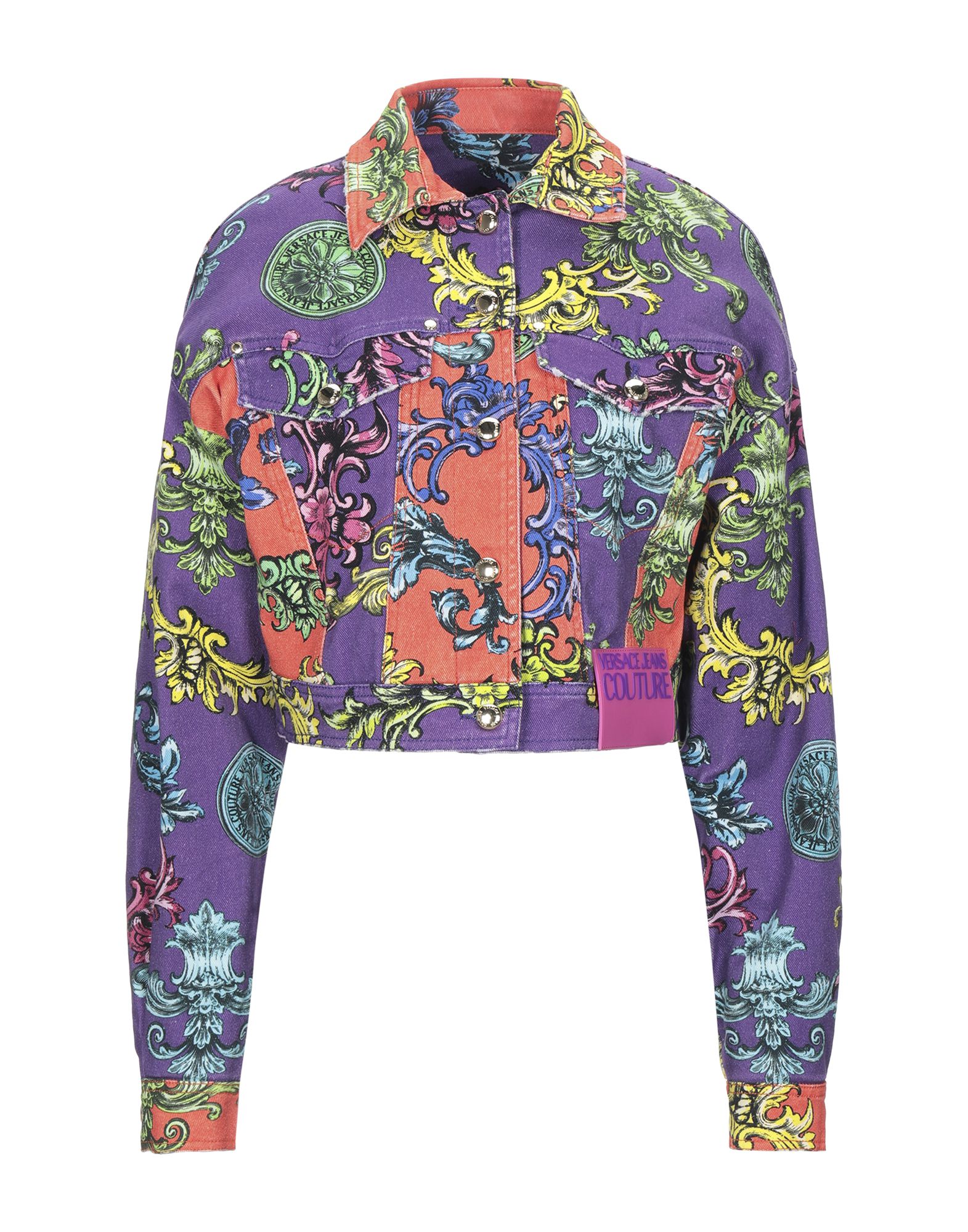 versace black denim jacket