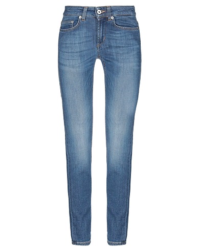 DONDUP Denim trousers Blue 93% Cotton, 5% Polyester, 2% Elastane