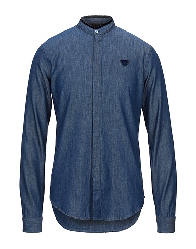 EMPORIO ARMANI Denim shirt Blue 100% Cotton