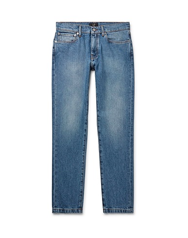 DUNHILL Denim trousers Blue 100% Cotton