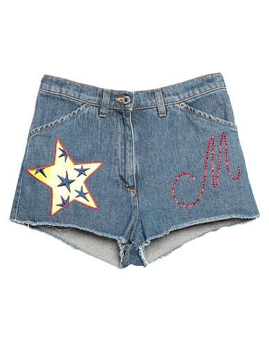 MOSCHINO Denim shorts Blue 100% Cotton, Other Fibres, Polyester