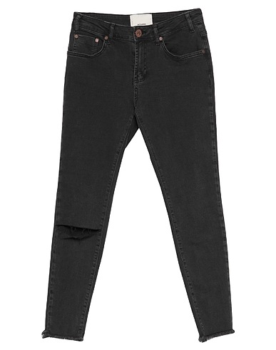 ONE TEASPOON Denim trousers Black 93% Cotton, 5% Polyester, 2% Elastane