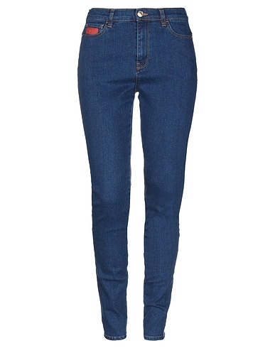 GCDS Denim trousers Blue 92% Cotton, 6% Elastomultiester, 2% Elastane