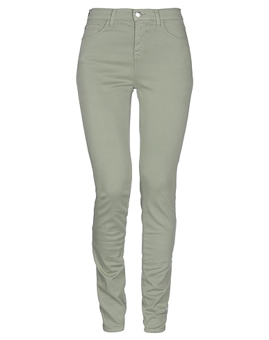 EMPORIO ARMANI Casual pants Military green 70% Cotton, 28% Modal, 2% Elastane