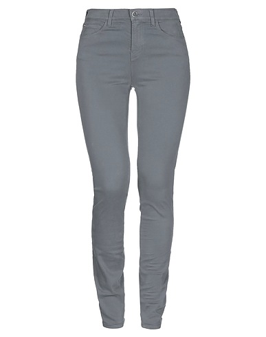 EMPORIO ARMANI Casual trouser Grey 70% Cotton, 28% Modal, 2% Elastane
