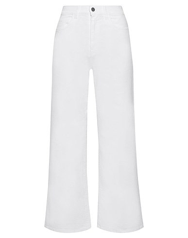 IRIS & INK Denim trousers White 98% Cotton, 2% Elastane