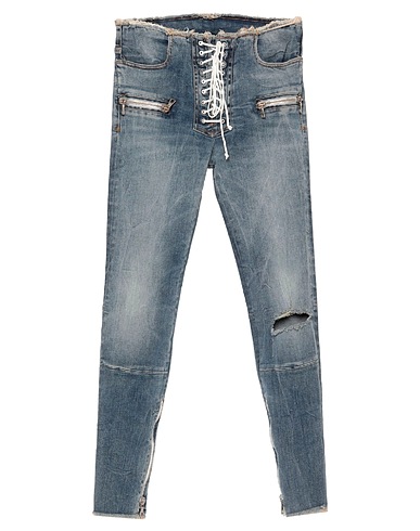 BEN TAVERNITI™ UNRAVEL PROJECT Denim pants Blue 92% Cotton, 6% Elastomultiester, 2% Elastane, Polyester, Polyurethane
