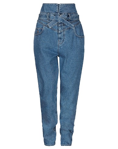 THE ATTICO Denim trousers Blue 100% Cotton