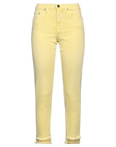 JACOB COHЁN Pantaloni jeans Giallo pastello 63% Lyocell, 30% Cotone, 5% Poliestere, 2% Elastan