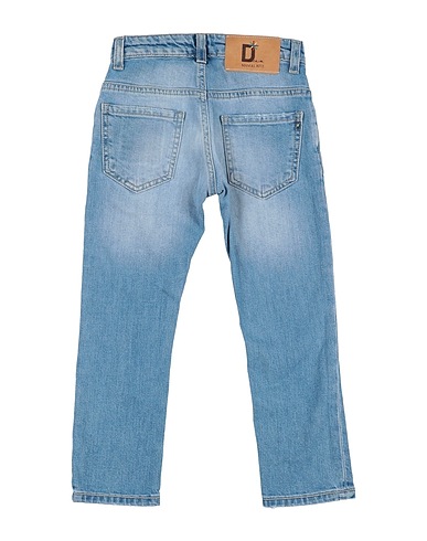 MANUEL RITZ Denim trousers Blue 98% Cotton, 2% Elastane