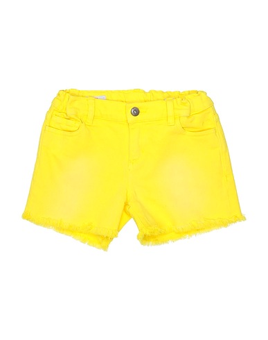 SUN 68 Denim shorts Yellow 88% Cotton, 11% Polyester, 1% Elastane