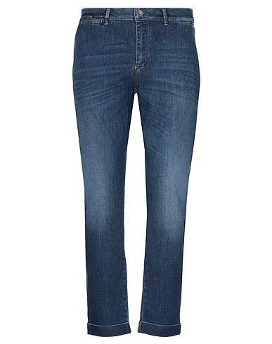 JECKERSON Denim trousers Blue 90% Cotton, 8% Elastomultiester, 2% Elastane