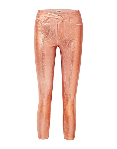 L'AGENCE Denim pants Pink 94% Cotton, 4% Polyester, 2% Elastane