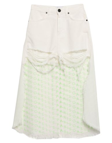 Gaelle Paris Denim Skirts In White