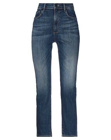 P_JEAN Denim trousers Blue 97% Cotton, 3% Elastane