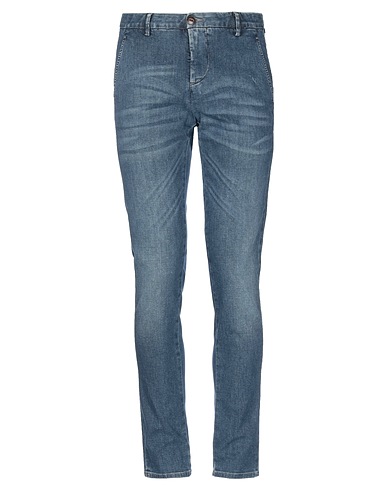 CARE LABEL Denim trousers Blue 90% Cotton, 8% Elastomultiester, 2% Elastane