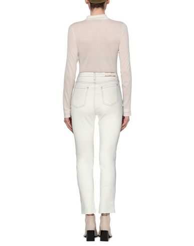 Merci .., Woman Jeans White Size 29 Cotton, Elastane In White